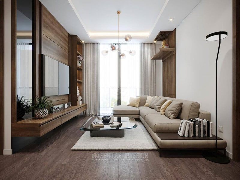 Nội thất phòng khách được thiết kế đẹp và phù hợp với người mệnh Thổ.